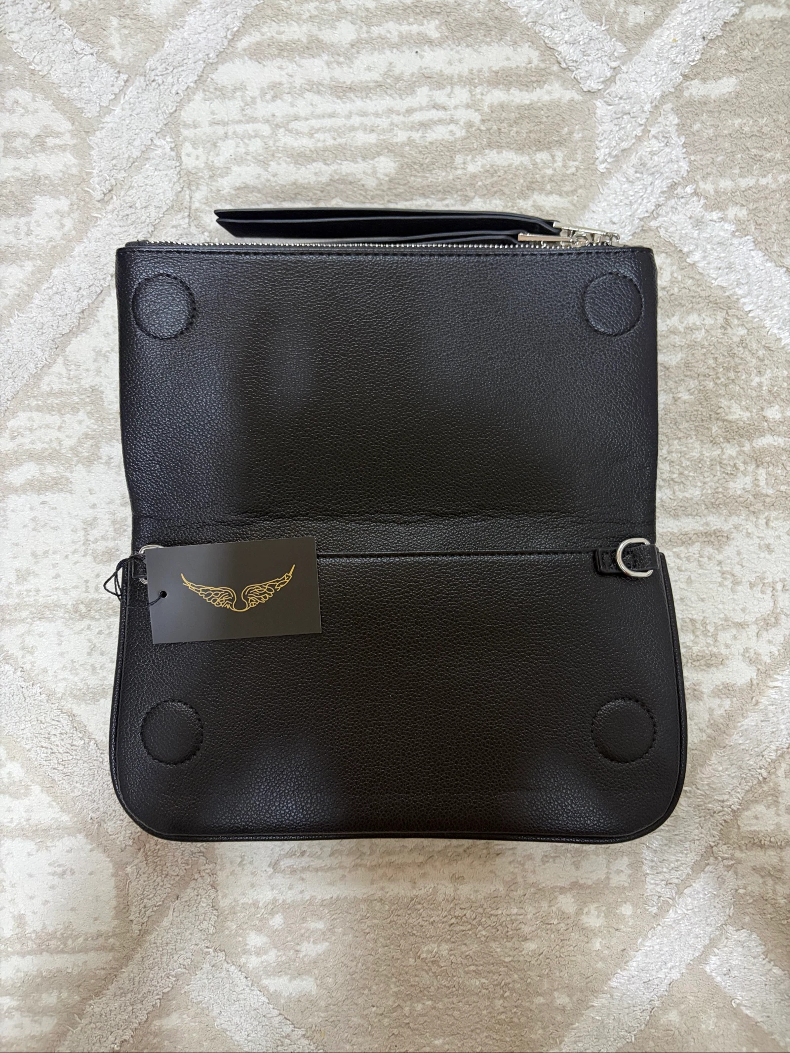 Zadig et Voltaire Rock Clutch Black – photo 8